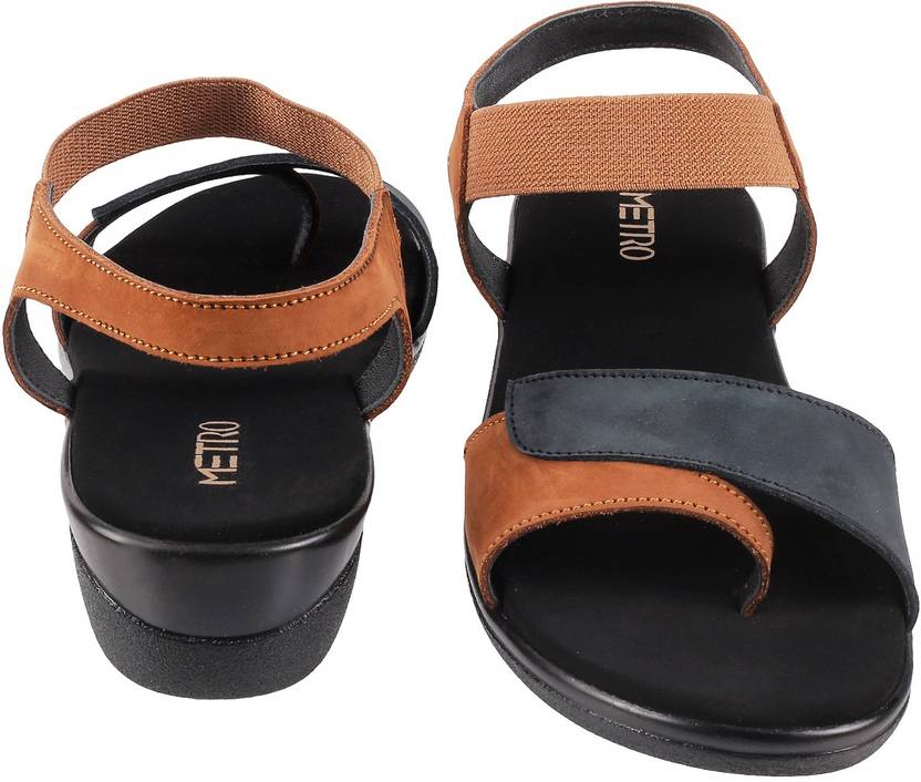 Women Tan Wedges Sandal