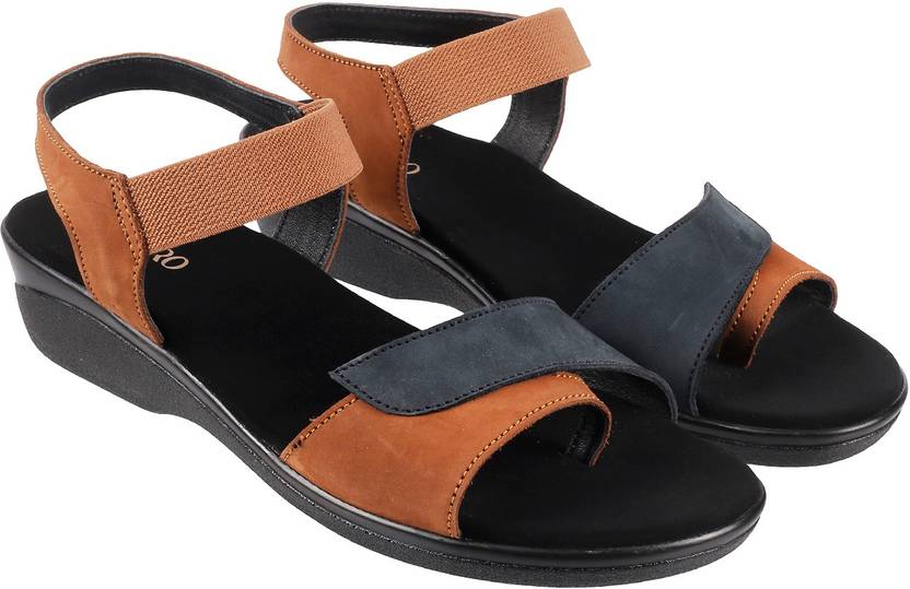 Women Tan Wedges Sandal