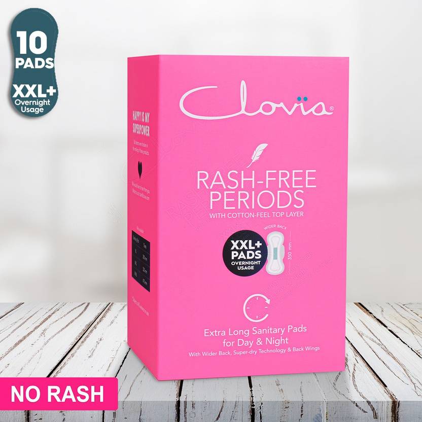 Clovia Sanitary Pads- XXL+ for Day & Night Usage - 350mm Sanitary Pad