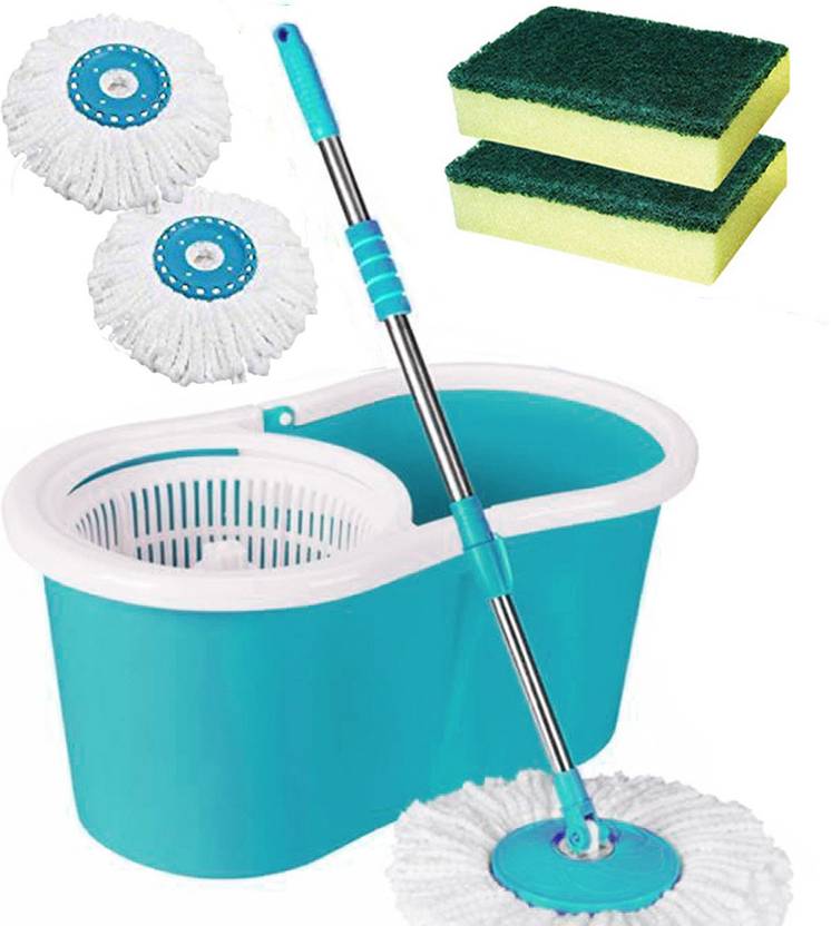 VMOP Classic Magic Dry Bucket Spin Clean Mop 360 Degree Self Dry Spin Cleaning for Home and