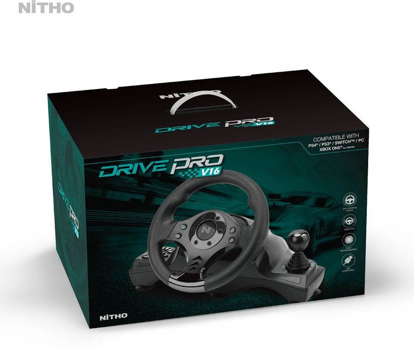 Nitho DRIVE PRO V16 Racing Wheel & Pedal Set - Image 5