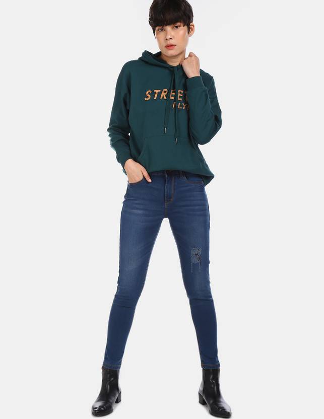 Women Skinny High Rise Blue Jeans