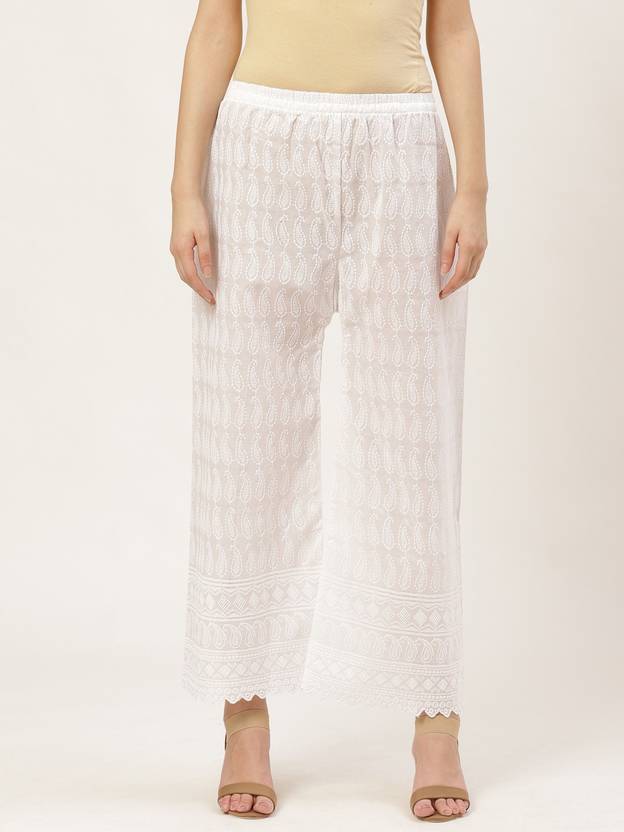 DEIFIC Regular Fit Women White Trousers