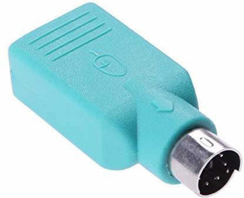 TECHGEAR 6 pin din PS2 to USB Converter Adapter Plug Converter Cable ...