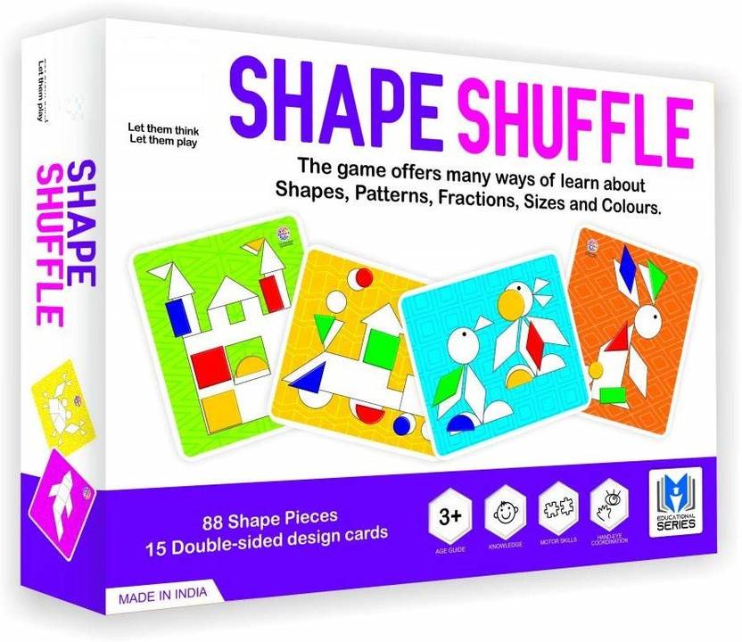 ARNIYAVALA Educational Shape Shuffle STEM Toy to Learn Different Shapes ...