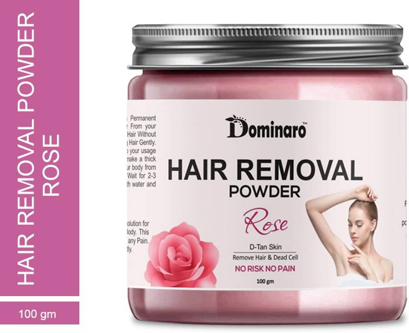 Dominaro 100 Pure Hair Removal Powder (Rose Fragrance ) For Underarms