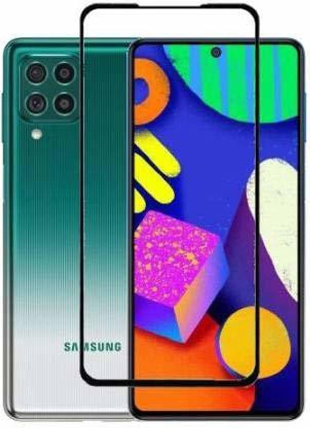 Amzio Edge To Edge Tempered Glass for Samsung Galaxy F62, (6D)