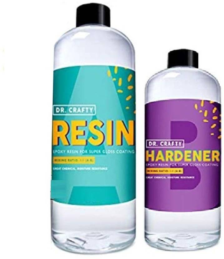 DEZIINE Clear Epoxy Resin and Hardener Crystal Clear Resin Kit Art