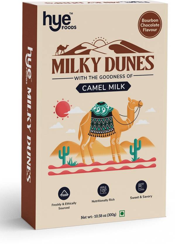 Hye foods Milky Dunes Bourbon Flavour Camel Milk Powder Price in India