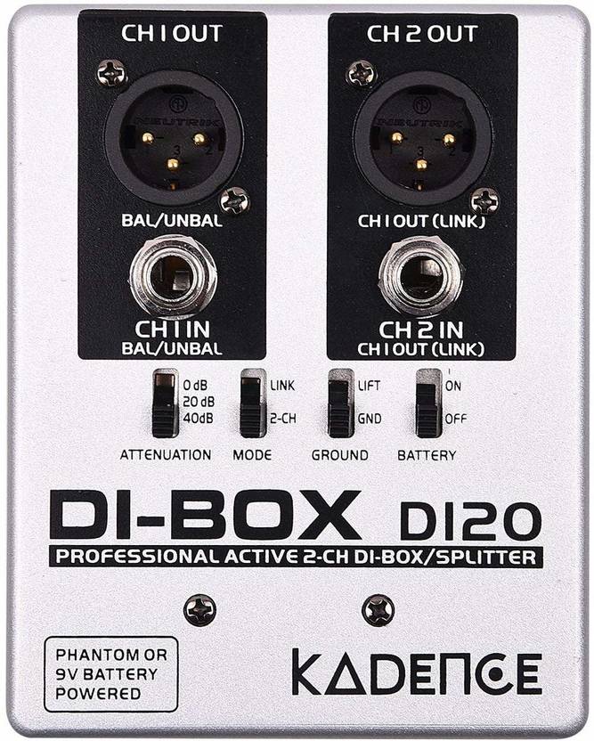 Xtreme Acoustics XAD120 Professional Active 2Channel DIBox/Splitter