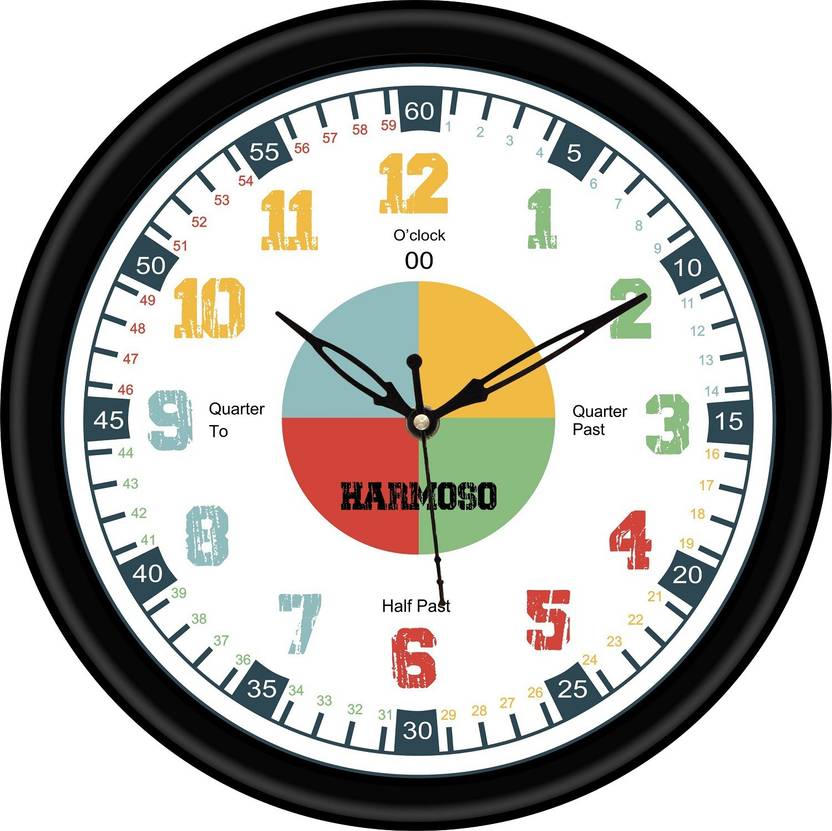 Harmoso Analog 25 cm X 25 cm Wall Clock Price in India Buy Harmoso