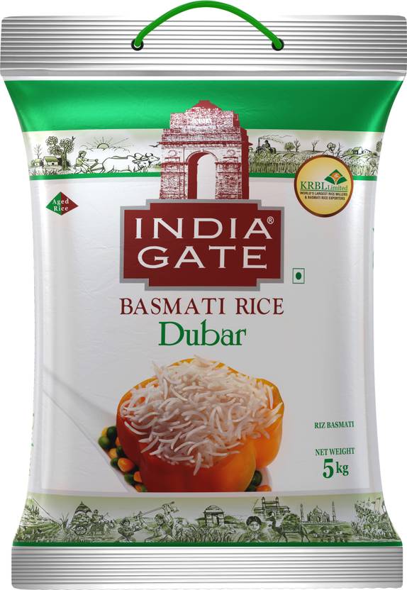 INDIA GATE Dubar Basmati Rice (Long Grain, Polished) Price in India