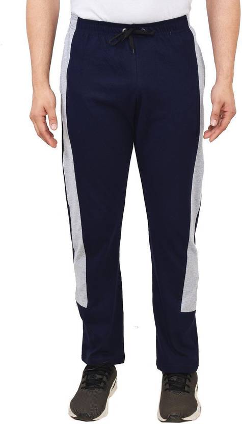TEEMOODS Men Solid Dark Blue Track Pants