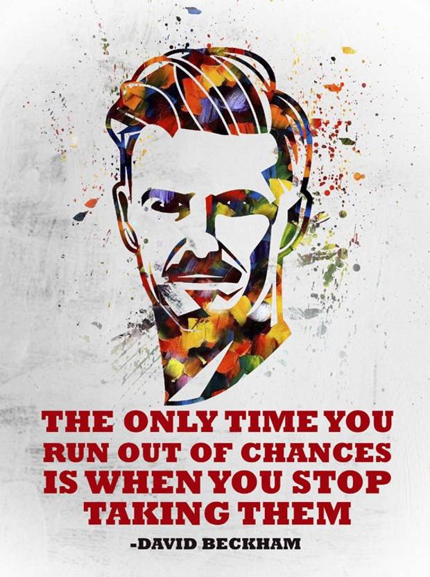 David Beckham Pop Art Poster for Room & Office (13 Inch X 19 Inch, Rolled) Paper Print