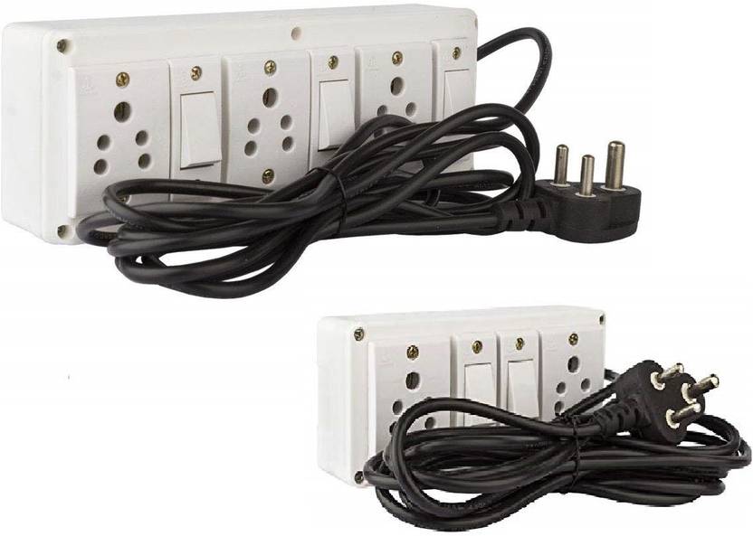 JELECTRICLAS PVC Extension Board 5 Socket Extension Boards Price in