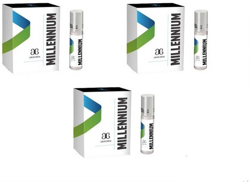 AROCHEM MILLENNIUM Attar long lasting fragrance No Alcohol Pure Perfume Herbal Attar (Set of 3) (6ml Each) Herbal Attar