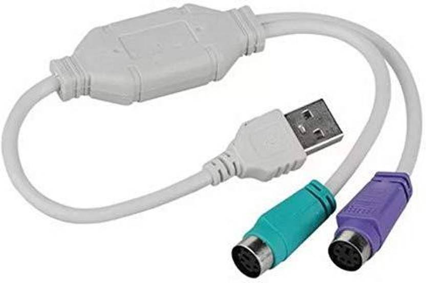 NE-TEK USB to PS/2 PS2 Active USB Type A Male to Ps 2 Female Converter ...