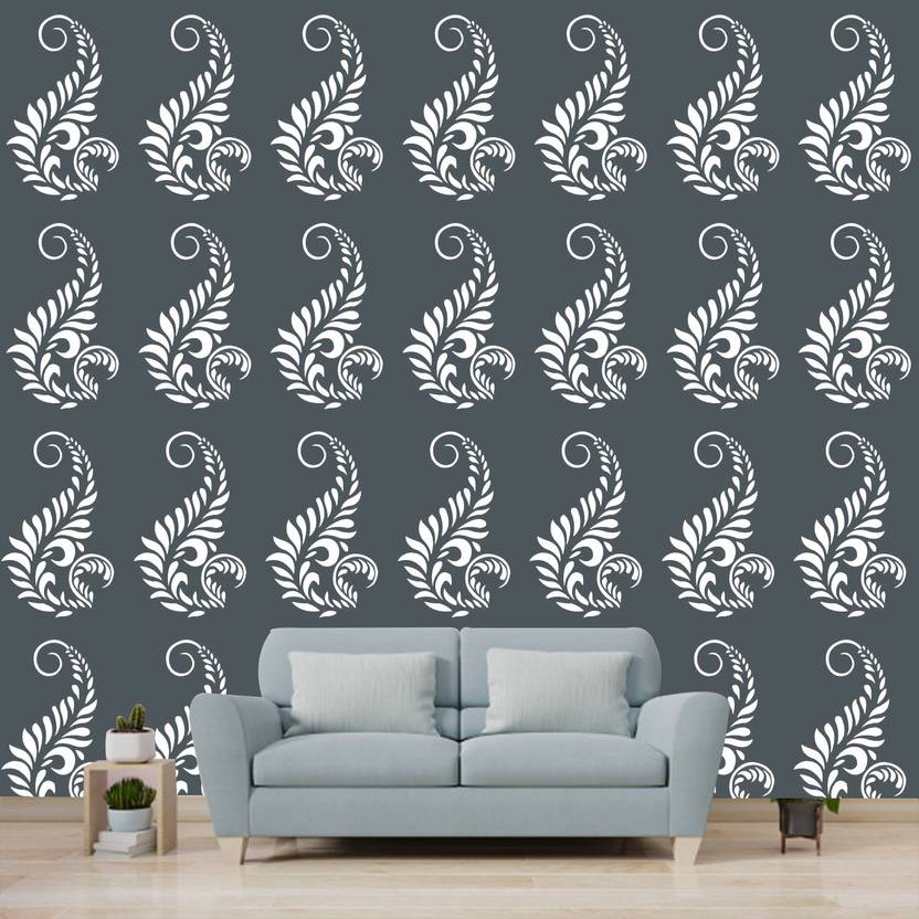 AMAZINGDECOR Mappleleaf Wall Art Wall Stencil RAJASTHANI PATTERN Size