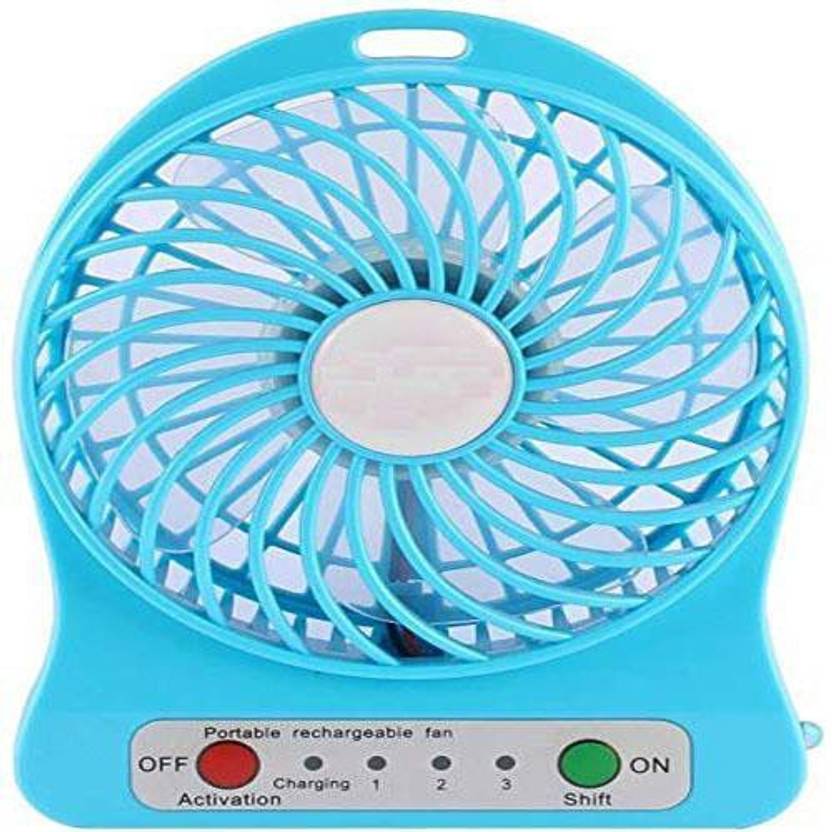 Riddhi Golden Line Mini Liion Battery Fan Portable Rechargeable