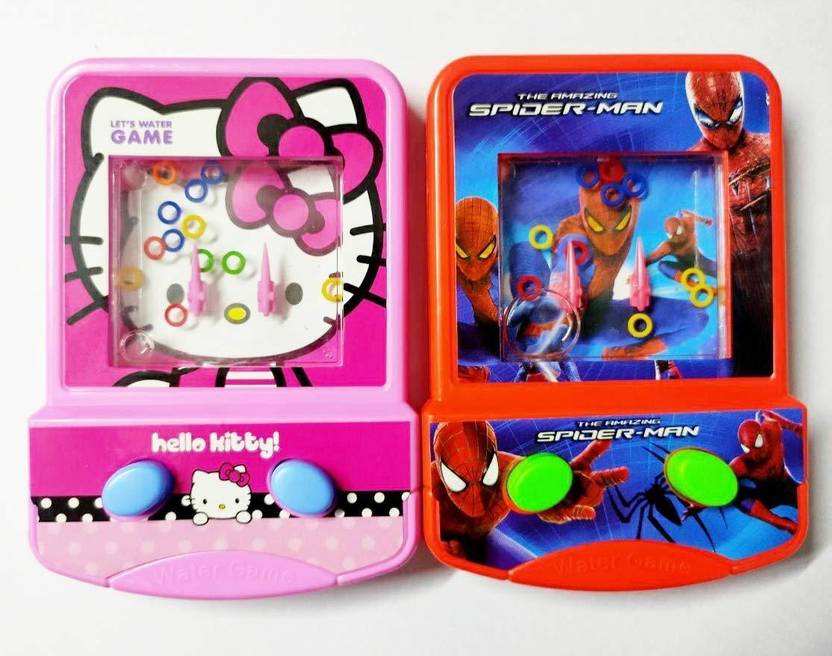 BBS DEAL Hello Kitty and Spiderman Water Ring Target Handheld Game