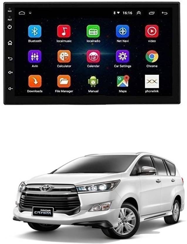 AYW Android Double Din Screen 7 inch Car Media Player with Touch Screen, Mirror Link, Bluetooth