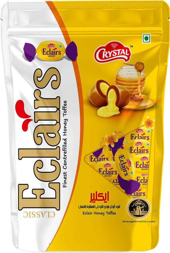 CRYSTAL Eclairs Honey 100 Toffee for Birthday Chocolate Gift Hamper