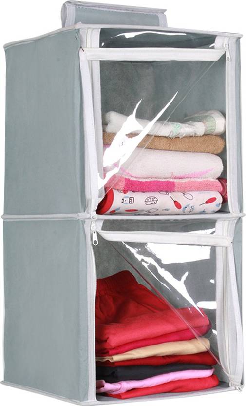 Flipkart SmartBuy 2 Tiers with Transparent Front Clothes Hanging