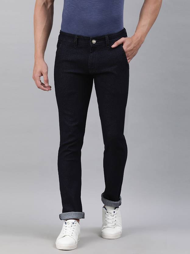 Supernova Inc. Men Slim Mid Rise Black Jeans