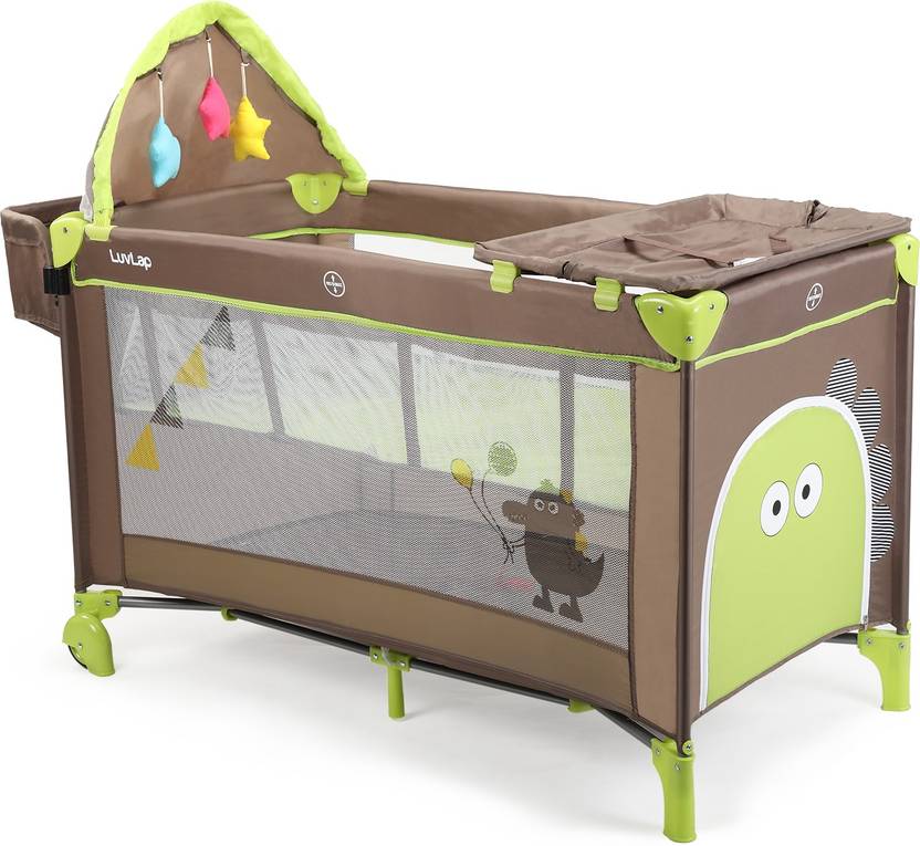 LuvLap Wonderjoy Baby Playpen Playard / Folding Baby Bed Cum Cot