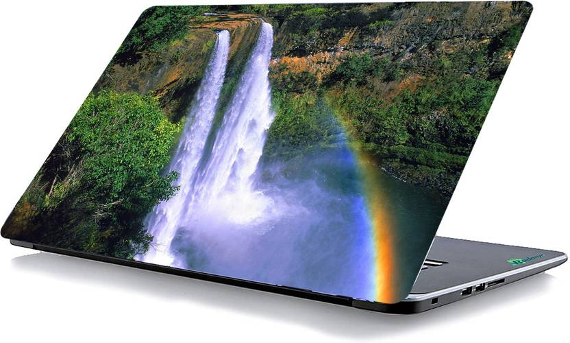 BUSY2BUY L2107 Rainbow Falls Laptop Sticker Vinyl Laptop Skin Compatible for 15.6 inch