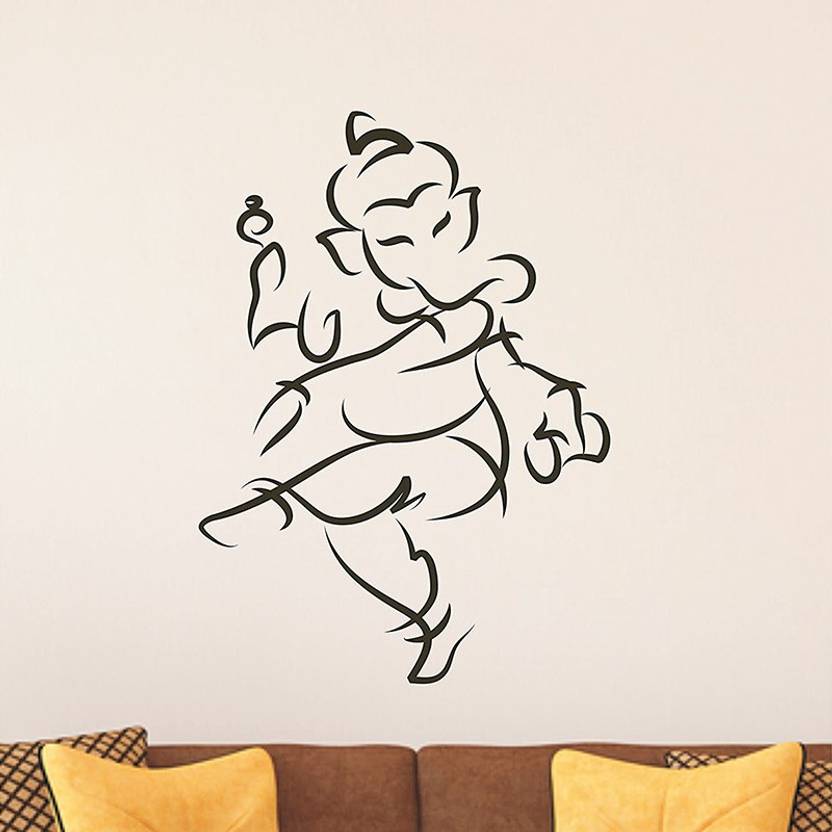 AMAZINGDECOR Ganesh bhagwan DIY Reusable stencil Lord Dancing Ganesha