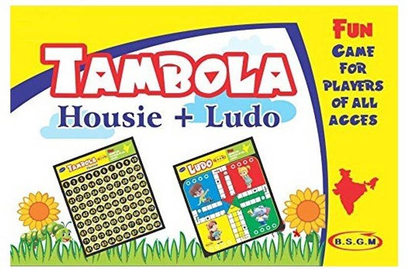 Spocco Tambola Wooden Board Game Set with Ludo Housie Game Set Board