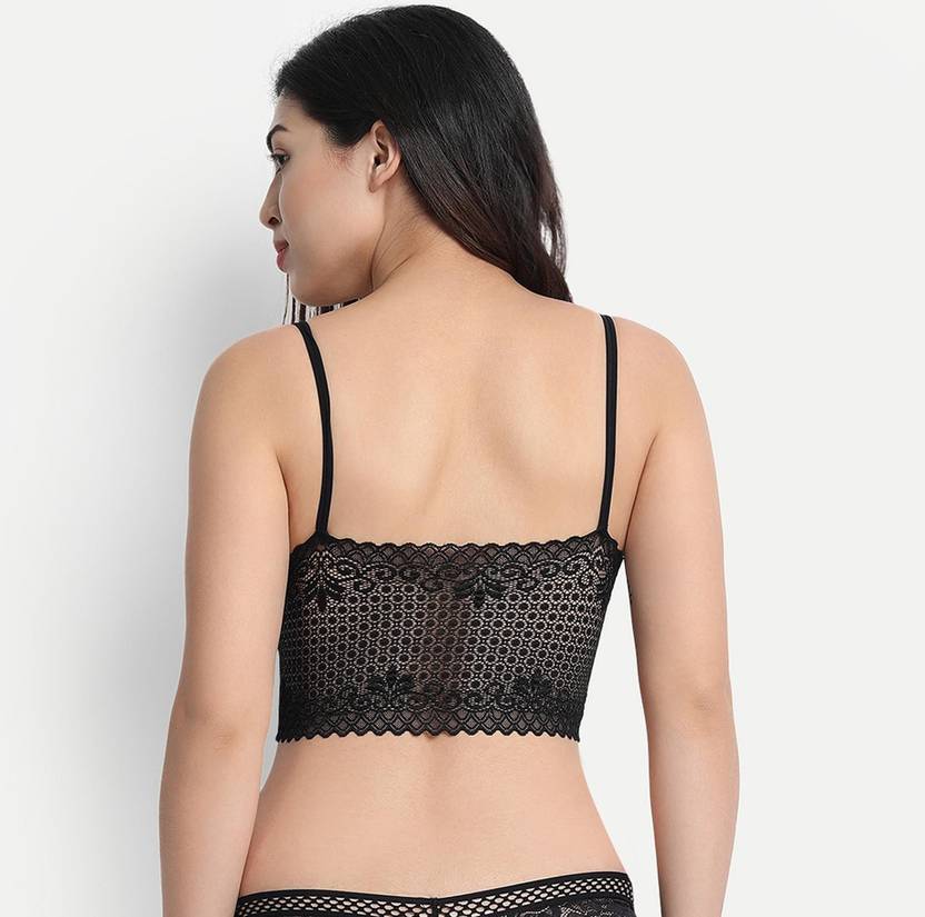 Women Full Coverage Lightly Padded Bra  (Black)