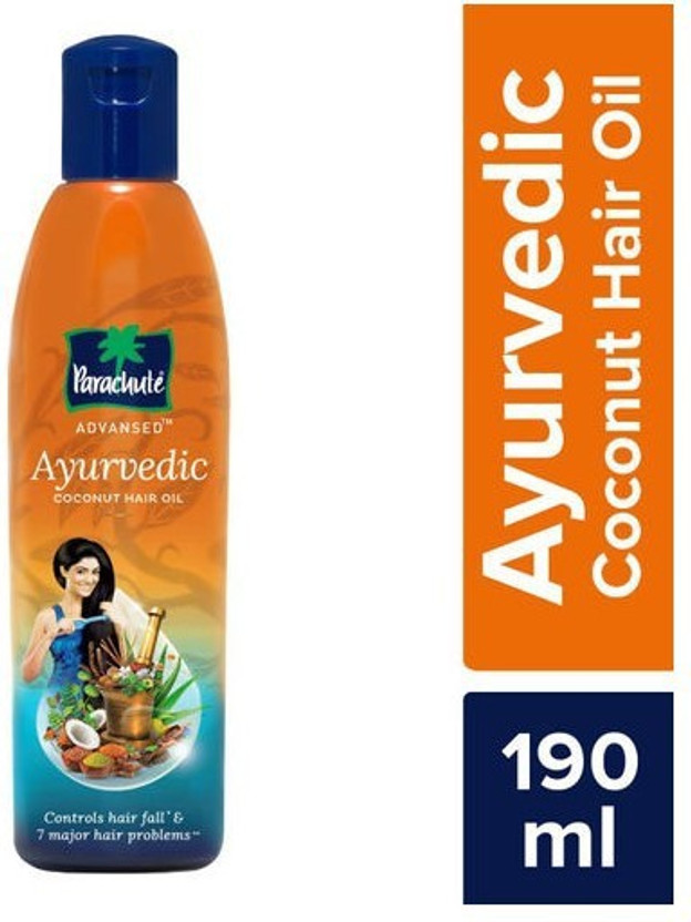 Parachute Advansed Ayurvedic Coconut Hair Oil, 190 ml Hair Oil