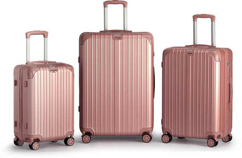 Kenza Gravel Hardside Expandable Luggage with Spinner Wheels, 3Piece