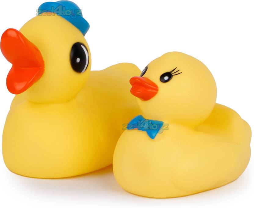 zest 4 toyz Chu Chu Sound Duck Squeezy Baby Bath Toys For Kids Toddlers