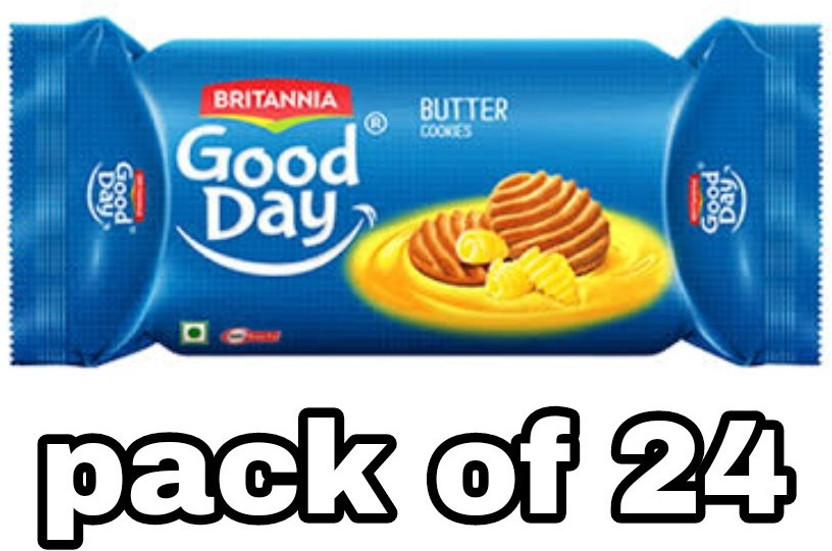 BRITANNIA Good day butter cookies pack of 24 Plain Biscuit
