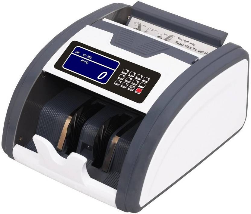 Drop2Kart Money Counter Counts All INR Currency, HeavyDuty Motor, UV