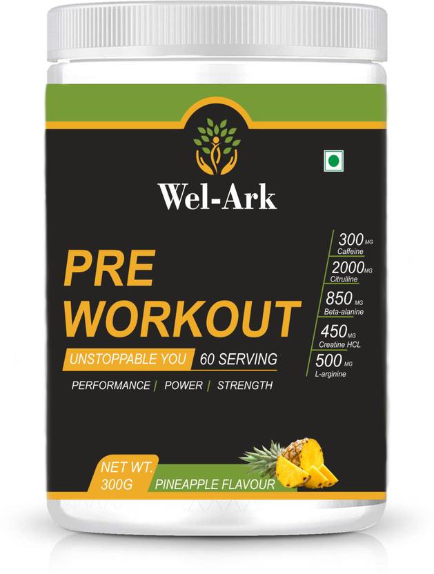WelArk PreWorkout300mg Caffeine2000mg Citruline850mg Betaalanine