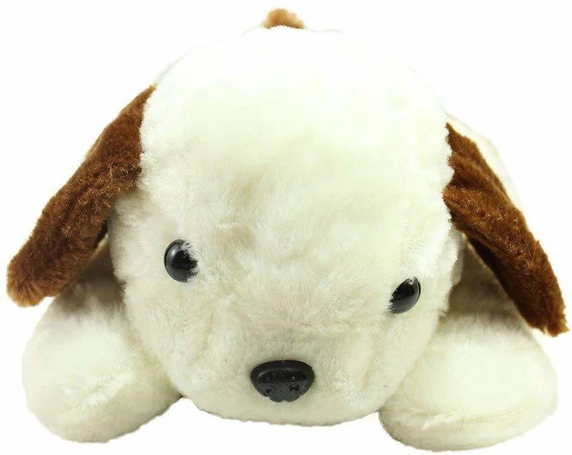 Toy Shop White Laying Dog Stuffed Soft Plush Toy Love Kids Price in