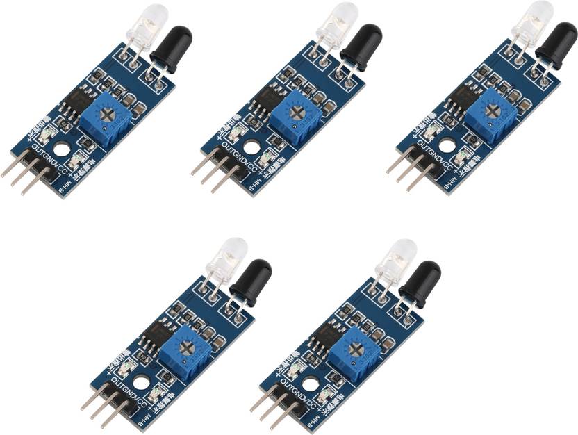Vayuyaan 5 Pcs IR Proximity Sensor for line follower and Obstacle ...