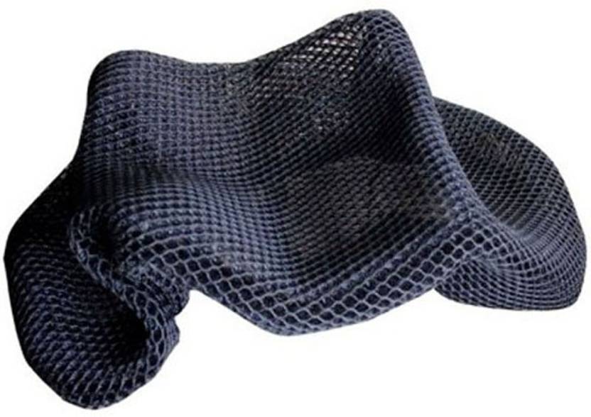 Vedika Collection seat cover 119 cool mesh Single Bike Seat Cover For Bajaj Discover