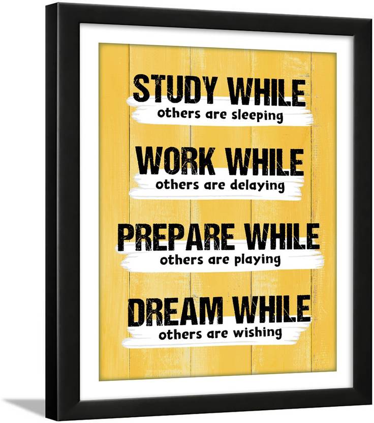 Motivational Quotes Wall Frames for Study Room Student Quotes Frame Focus Quotes Frames for