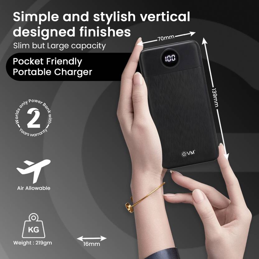 EVM 10000 mAh 5 W Power Bank
