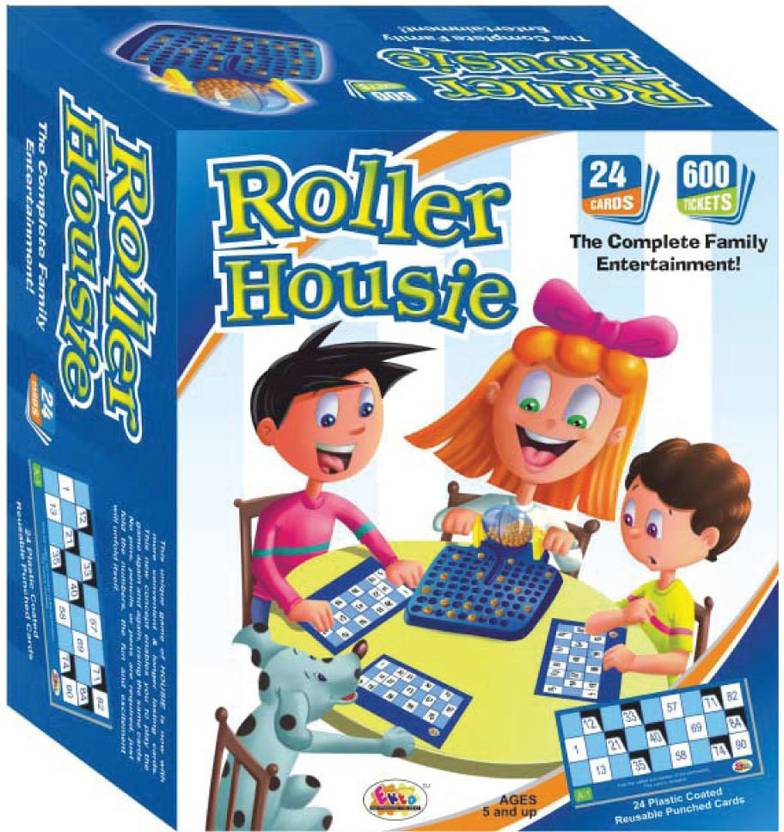 Ekta Toys ROLLER HOUSIE Party & Fun Games Board Game ROLLER HOUSIE