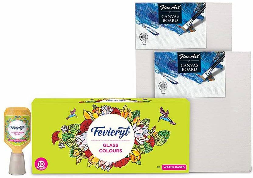 Pidilite Fevicryl Glass painting on Canvas (1 Glass