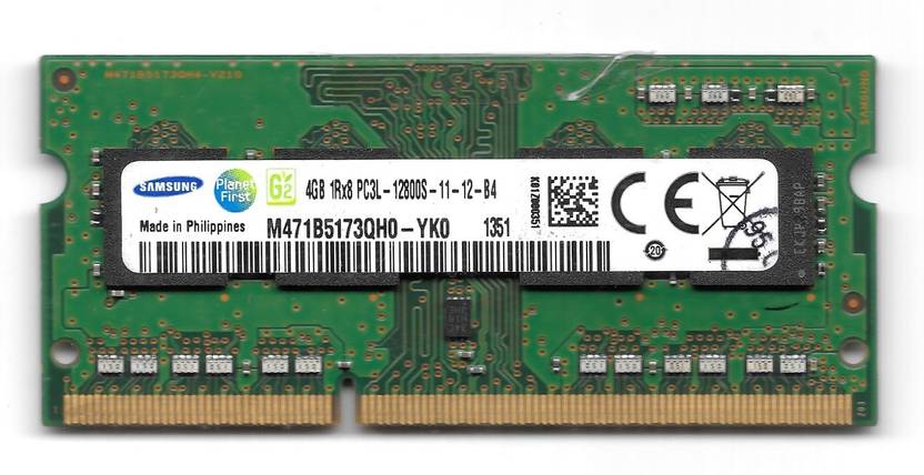 Samsung M471B5273DH0 DDR3 4 GB (Dual Channel) Laptop (1600Mhz, 1.5V Laptop RAM DDR3 4 GB (Dual Channel) Laptop)