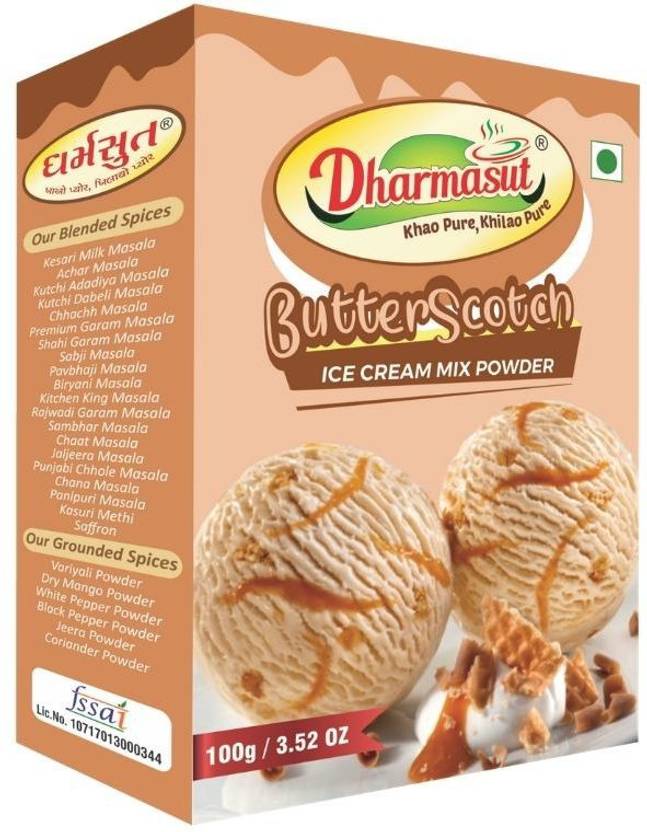 Dharmasut Butterscotch Ice Cream Mix Powder (Pack of 1) 100 g Price in