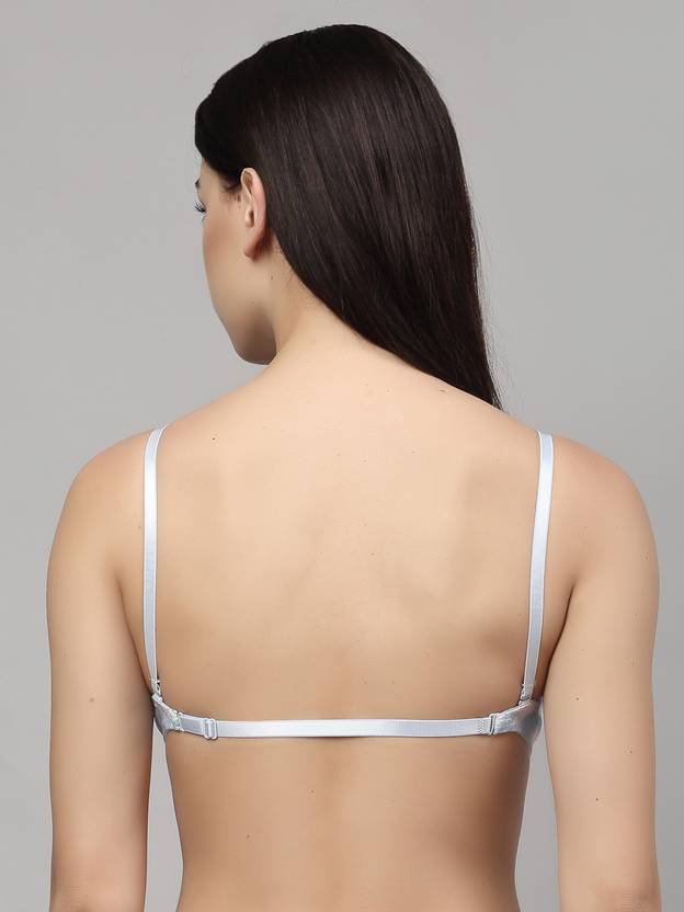 Women Push-up Heavily Padded Bra  (Light Blue)