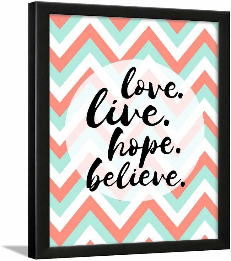 Living Room Quotes Frame - Bed Room Quotes Frames - Quotes Wall Frames for Living Room - Quotes Frames for Living Room - (13.5 X 10.5 Inches) (Multi Color - LivingRoom - 14…) Paper Print